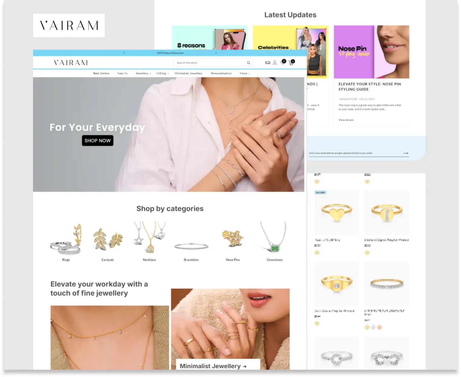 vairam website portfolio